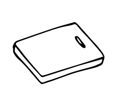 Hand Drawn Doodle Digital Kitchen Scale Outline Illustration, Weighing Cook.. Stock Illustration