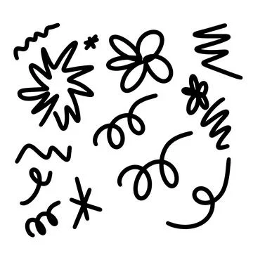 Hand Drawn Doodle Elements Illustrazione stock