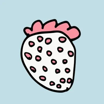 Hand drawn doodle flower head illustration Stock Illustration
