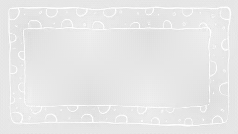 Hand Drawn Doodle Frame Animation Overlay. Stock Footage 310259456