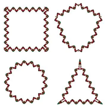 Hand drawn doodle frames Иллюстрация