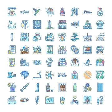 Hand drawn doodle icon set covering diverse concepts イラスト素材