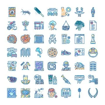 Hand drawn doodle icon set diverse symbols and concepts 스톡 일러스트