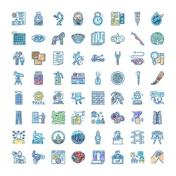 Hand drawn doodle icon set illustrating diverse concepts イラスト素材