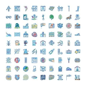 Hand drawn doodle icon set illustrating various concepts Stock Illustration
