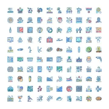 Hand drawn doodle icon set offering diverse concepts Stock Illustration