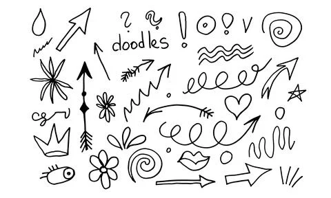 Hand drawn doodle icon. Simple vector drawing Stock Illustration
