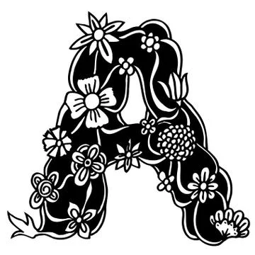 Hand drawn doodle A Иллюстрация