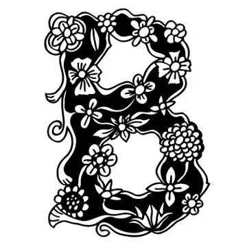 Hand drawn doodle A Illustrazione stock