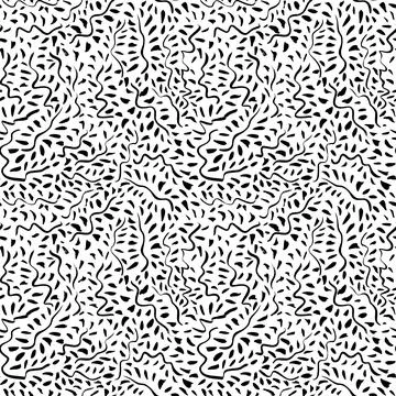 Hand drawn doodle lines with dots pattern. Stock Illustration