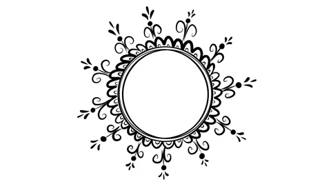 Hand Drawn Doodle Mandala 4K Video stock 246976997