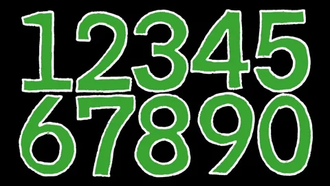 Hand Drawn Doodle Numbers 1 to 10 2D Animation | Sketchy Counting Numbers Motion Stock Footage 327294260