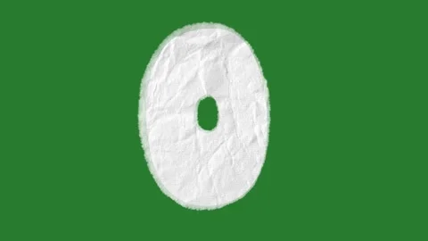 Hand Drawn Doodle Numbers 1 to 10 2D Animation Green Screen Asset Stock Footage 331672719