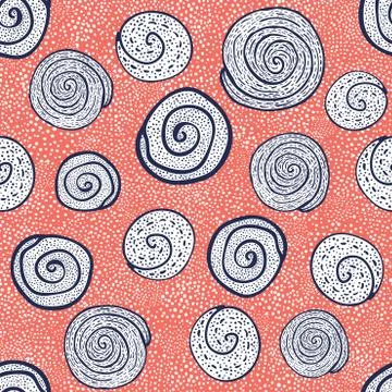 Hand drawn Doodle pattern Abstract ornament background Stock Illustration