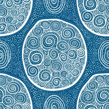 Hand drawn Doodle pattern Abstract ornament background Stock Illustration