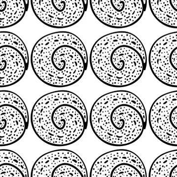 Hand drawn Doodle pattern Abstract ornament background Stock Illustration