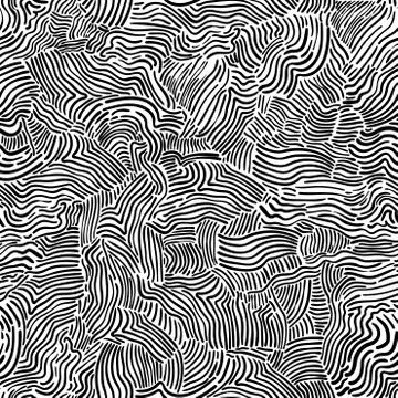 Hand drawn Doodle pattern Abstract ornament background Stock Illustration