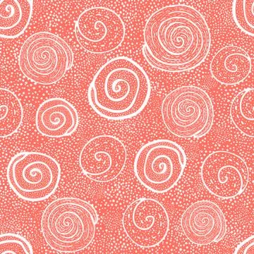 Hand drawn Doodle pattern Abstract ornament background Stock Illustration