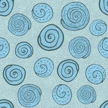 Hand drawn Doodle pattern Abstract ornament background Stock Illustration