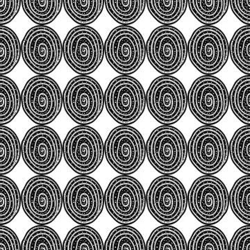 Hand drawn Doodle pattern Abstract ornament background Stock Illustration