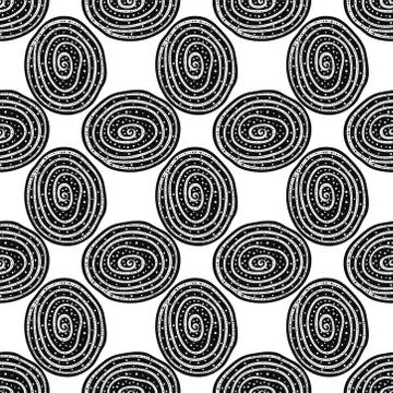 Hand drawn Doodle pattern Abstract ornament background Stock Illustration