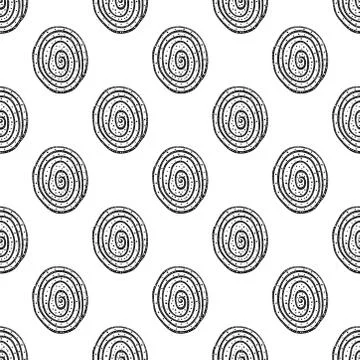 Hand drawn Doodle pattern Abstract ornament background Stock Illustration