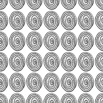 Hand drawn Doodle pattern Abstract ornament background Stock Illustration