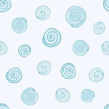 Hand drawn Doodle pattern Abstract ornament background Stock Illustration
