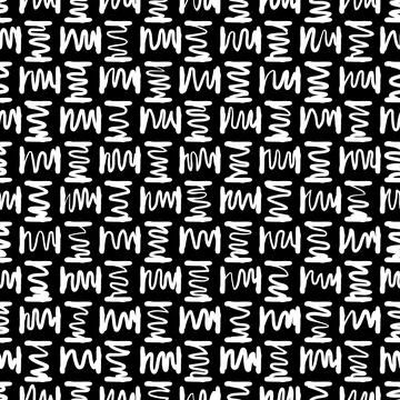 Hand drawn Doodle pattern Abstract ornament background Stock Illustration