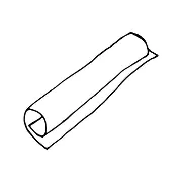 Hand drawn doodle scroll.Perfect for invitation, greeting card Stock Illustration