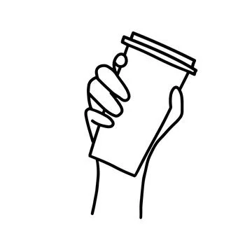 Hand drawn doodle sketch vector illustration of male or female hand in a side Stock Illustration