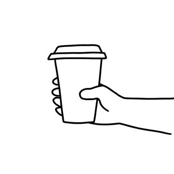 Hand drawn doodle sketch vector illustration of male or female hand in a side Stock Illustration