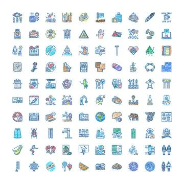Hand drawn doodle sketch vector icons collection Stock Illustration