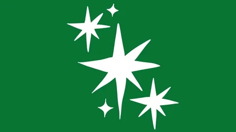 Hand Drawn Doodle Sparkle Animation Green Screen Stock Footage 323468129