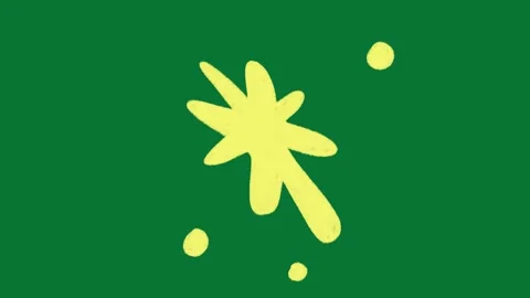 Hand Drawn Doodle Sparkle Animation Green Screen Stock-Footage 323468730