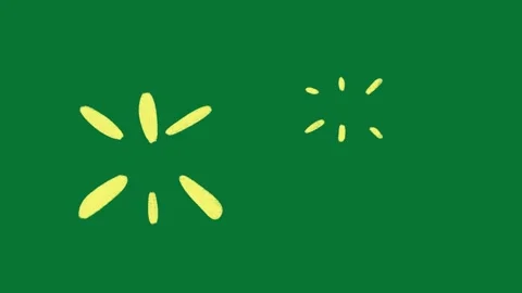 Hand Drawn Doodle Sparkle Animation Green Screen Stock-Footage 323468739
