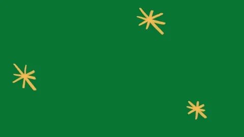 Hand Drawn Doodle Sparkle Animation Green Screen Stock-Footage 323469283