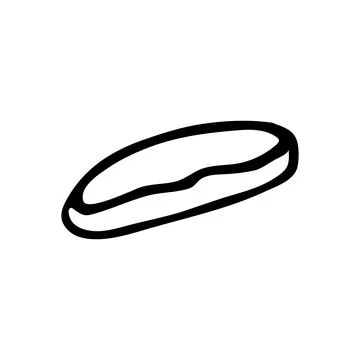 Hand drawn doodle style eclair in vector. Isolated illustration Ilustração Stock