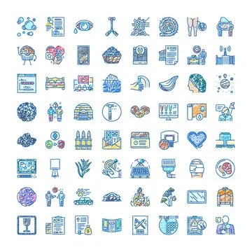 Hand drawn doodle vector icons collection for business and lifestyle visuals Illustrazione stock