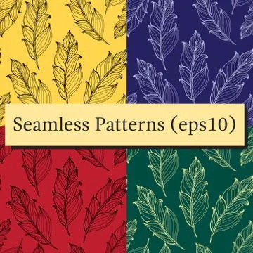 Hand drawn doodle zentangle feather pattern. Vector hand-drawn hipster illust Stock Illustration