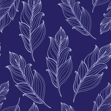 Hand drawn doodle zentangle feather pattern. hand-drawn hipster illustration. イラスト素材