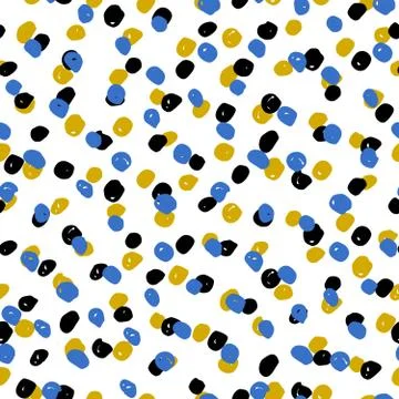 Hand Drawn Dots Pattern Stock Illustration