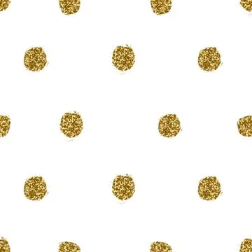 Hand Drawn Dots Seamless Pattern Stock Illustration