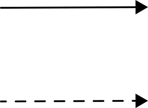 Hand drawn dotted arrows set vector. Curved arrow line. Doodle, sketch Stock Illustration