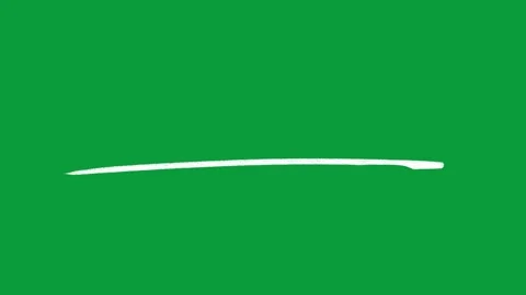 Hand Drawn Double Line Underline 2D Animation Green Screen Overlay Vídeo Stock 341798385