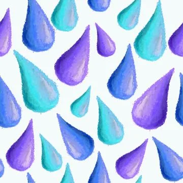 Hand drawn drop pattern background Illustrazione stock