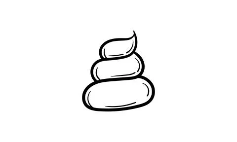 Hand drawn dung Stock Illustration