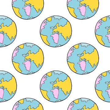 Hand drawn earth Stock Illustration