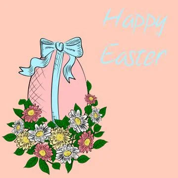 Hand-drawn Easter egg Stock Illustration