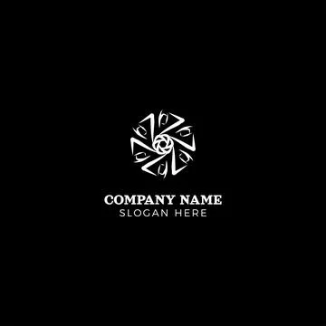 Hand Drawn Elegant Vector Company Logo Design EPS10 Stock Illustration